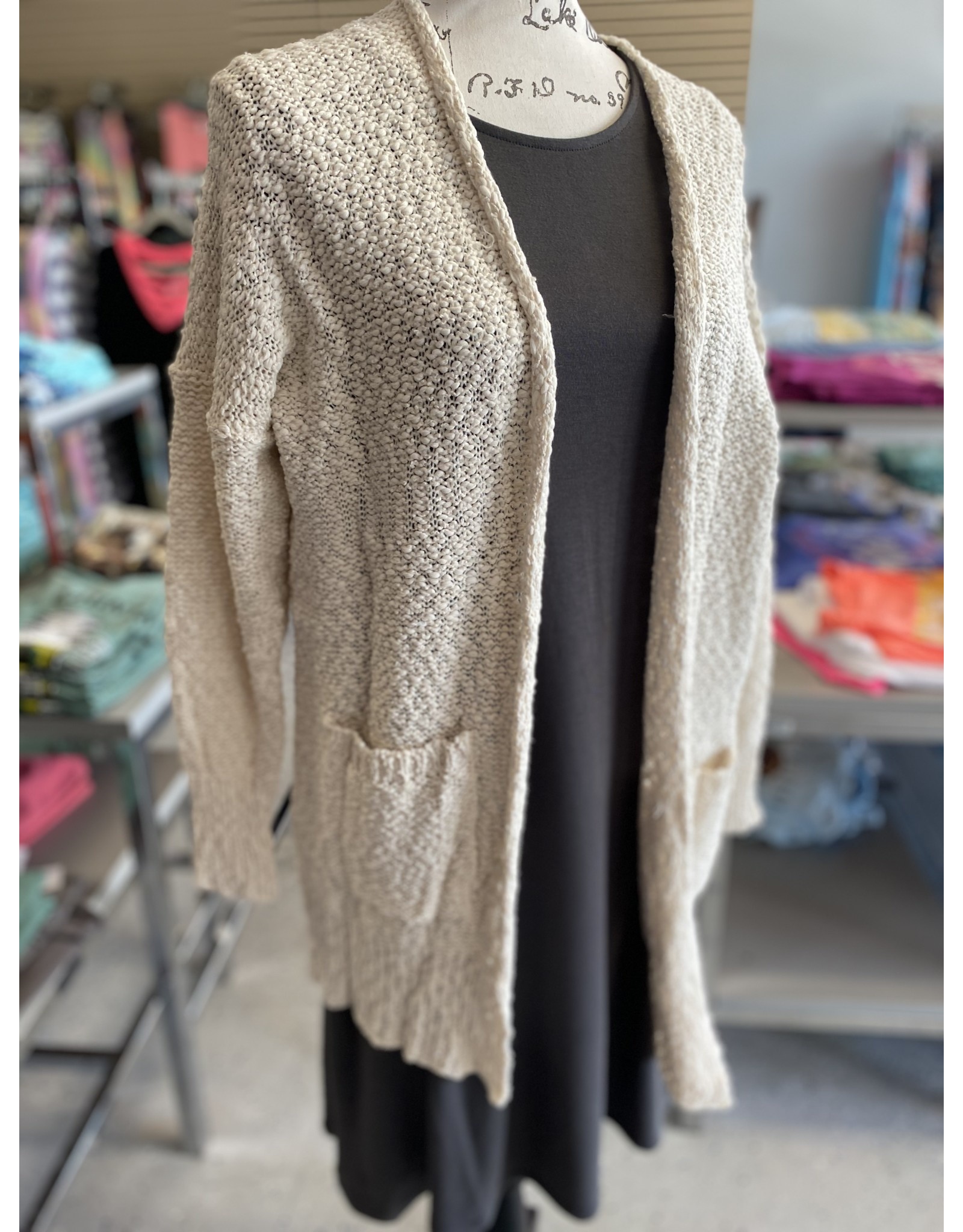 Cream Popcorn Cardi