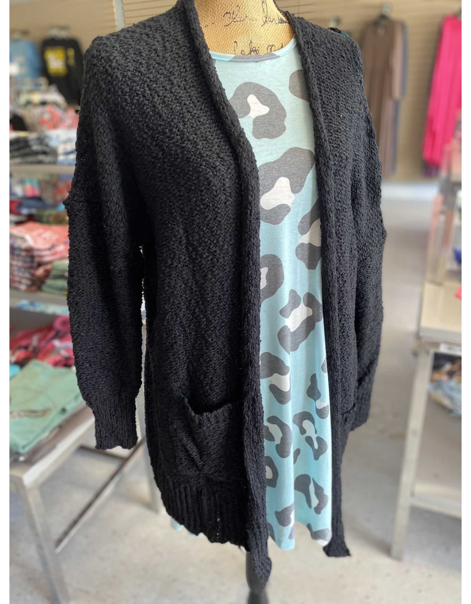 Black Popcord Cardi