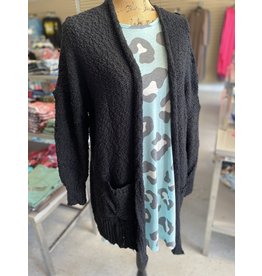 Black Popcord Cardi