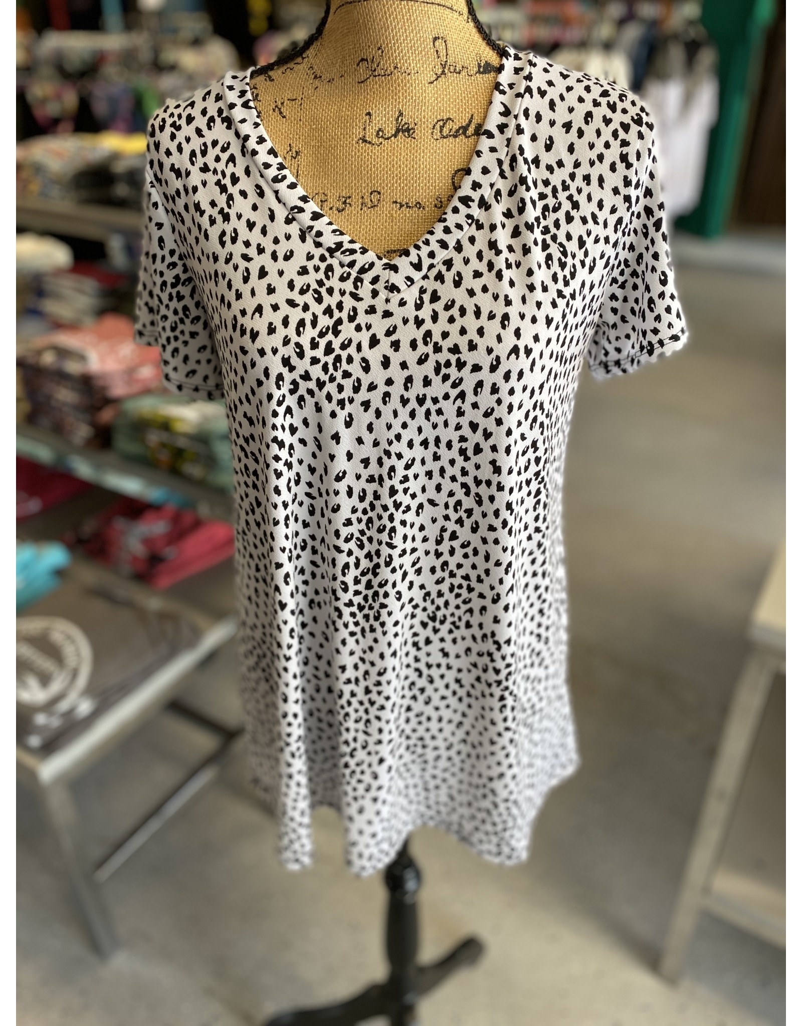 Dalmatian Print Top
