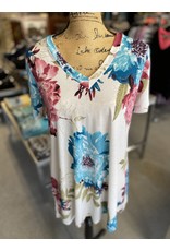 Cream Floral Top