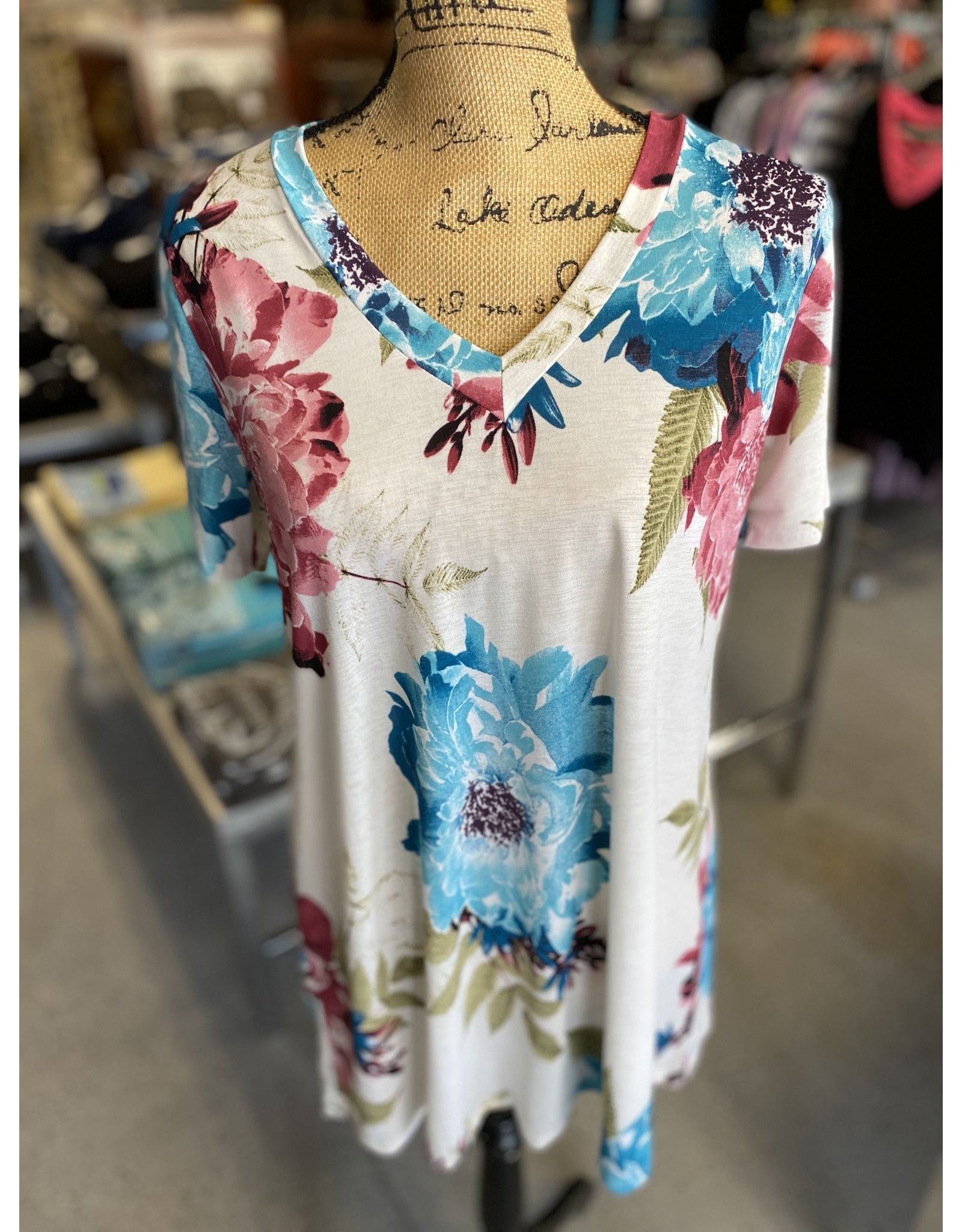 Cream Floral Top