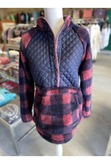 Simply Southern Simply Southern Quilted Buffalo Plaid Pullover