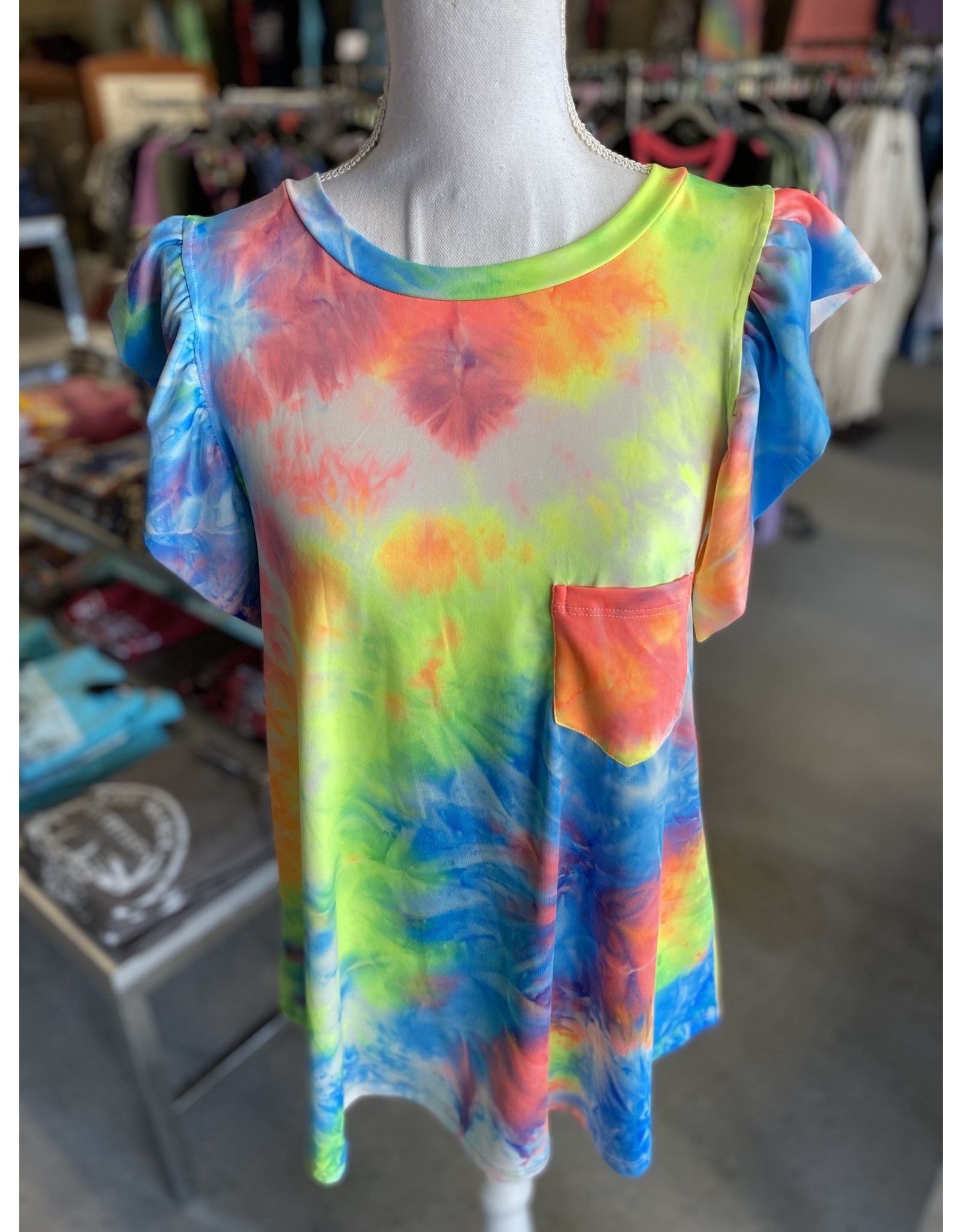 Neon Tie Dye Top