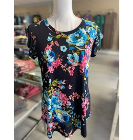 Floral Ruffled Sleeve Top