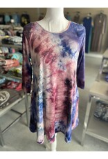 Purple Tie Dye Dress