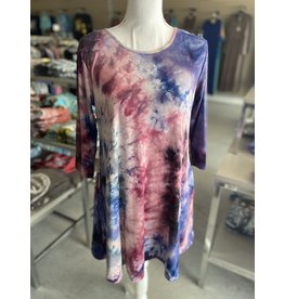 Purple Tie Dye Dress