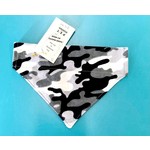 Hand Mades By Mom Gray Camo Bandana Collar Fit