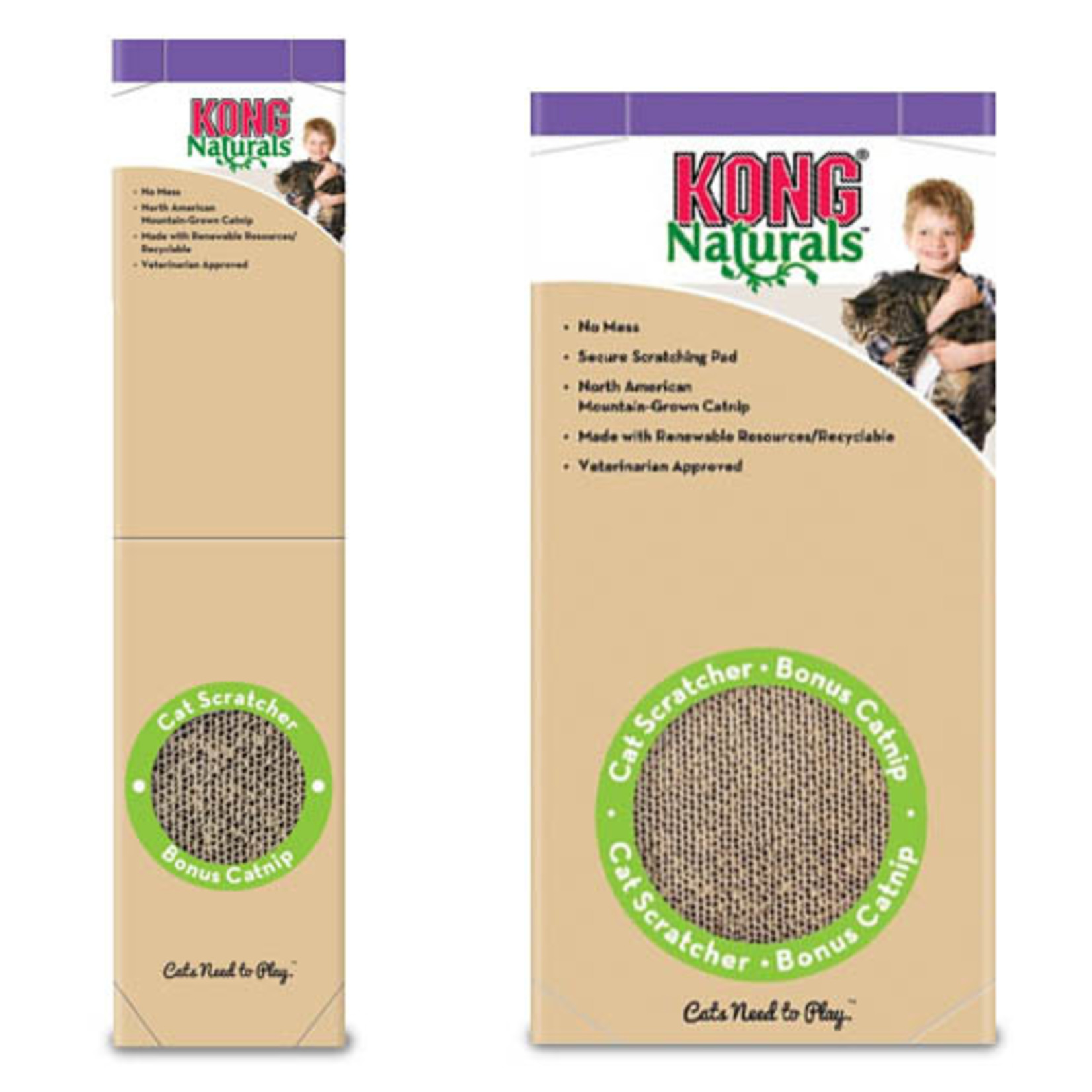 Kong Kong Cat Scratching Board Natural