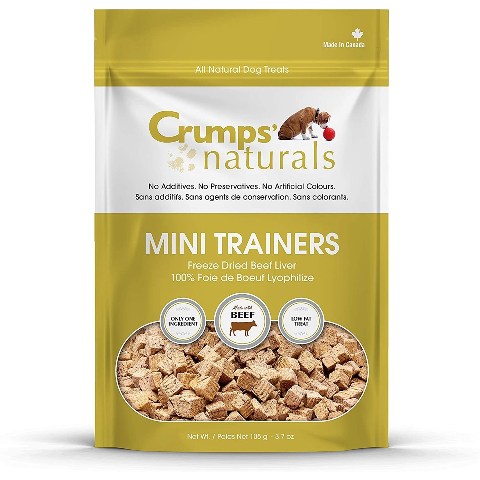 Crumps' Naturals Crumps' Natural Dog mini trainers Beef Liver Freeze Dried 105 g 3.7oz