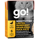 go! solutions Go! Cat can Sensitivities limited ingredient grain free Duck Pate