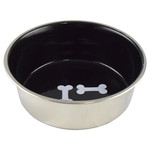 stainless steel Bowl Black & Bones