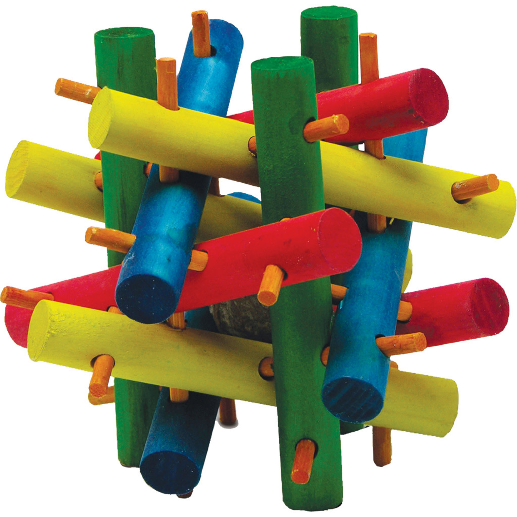 KAYTEE Wooden Toy Colourful for small animal Medium