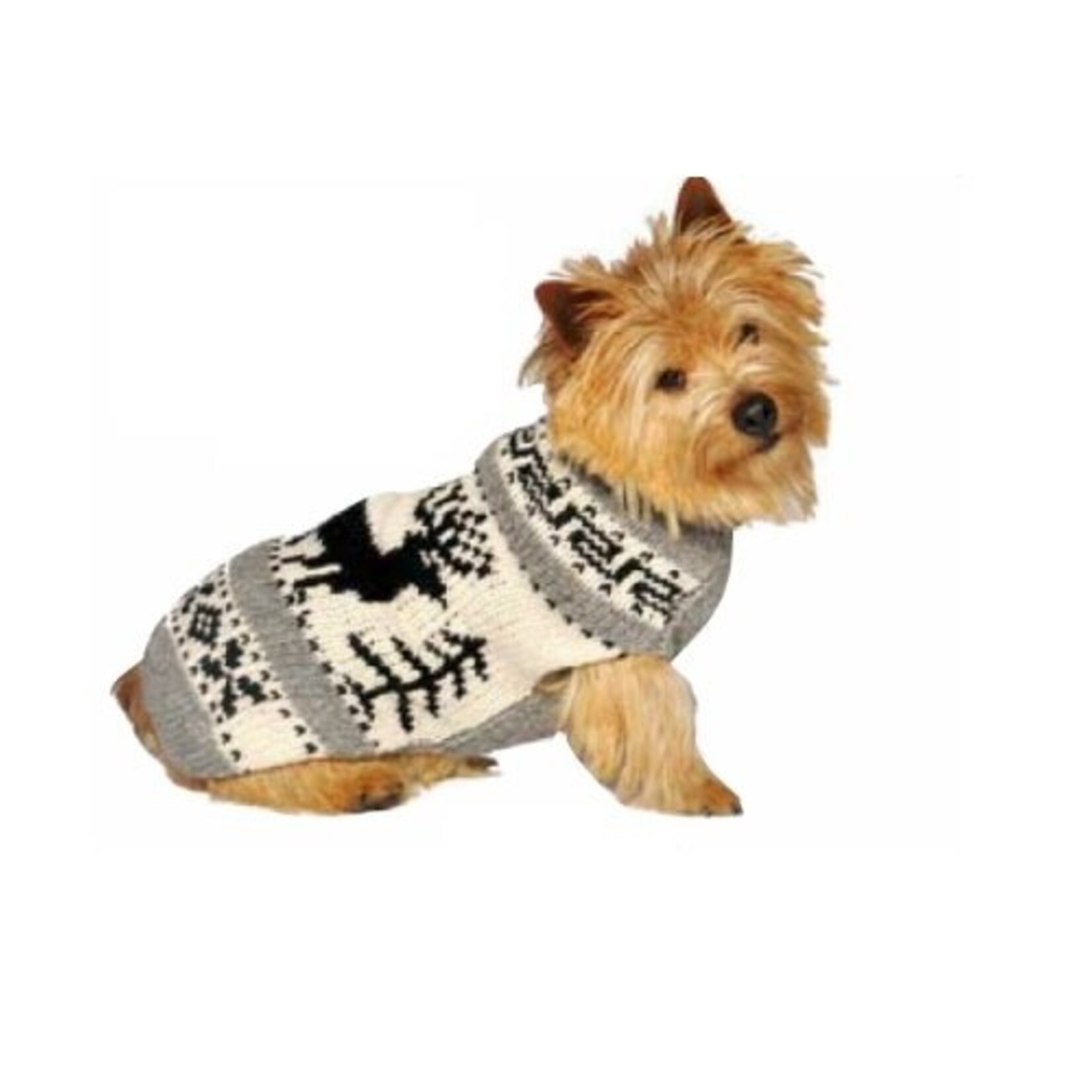 Chilly dog Sweater Nordic Reindeer Grey