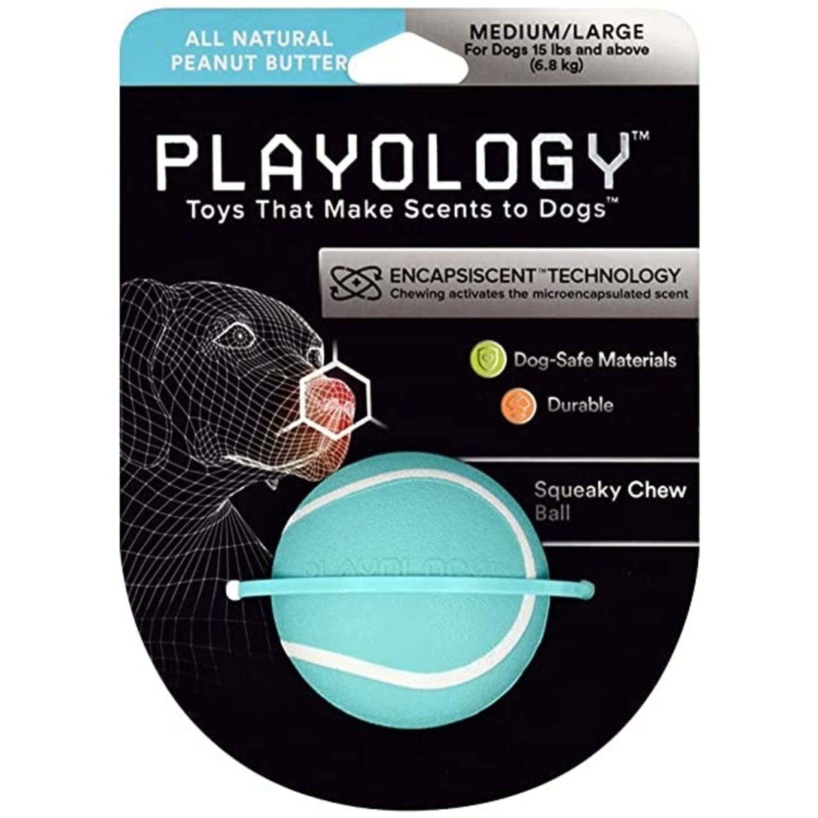 Playology  Squeaky Chew Ball Dog Toy