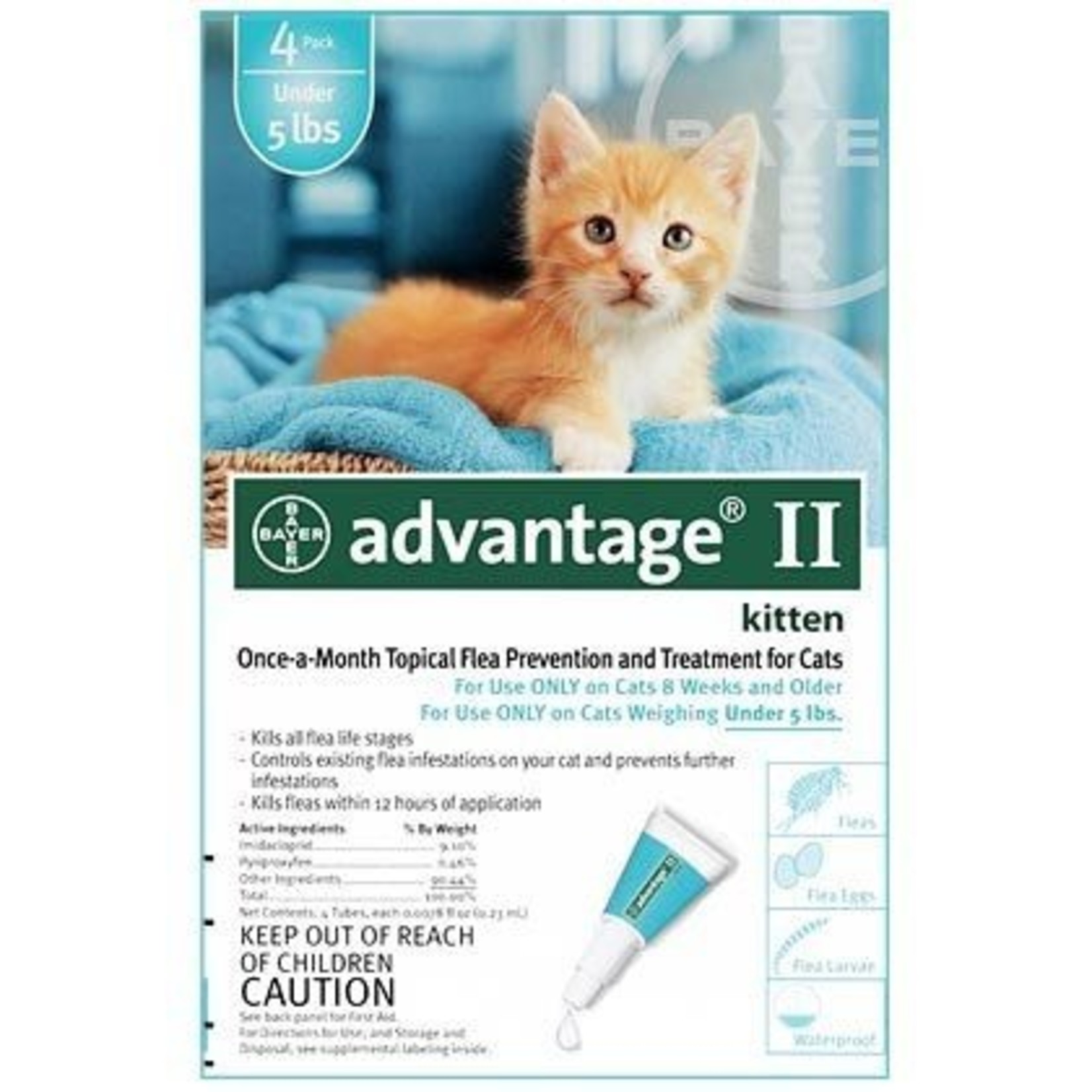 K9 Advantage Tick & Flea Drops For kittens 4 Dosage Pet Station