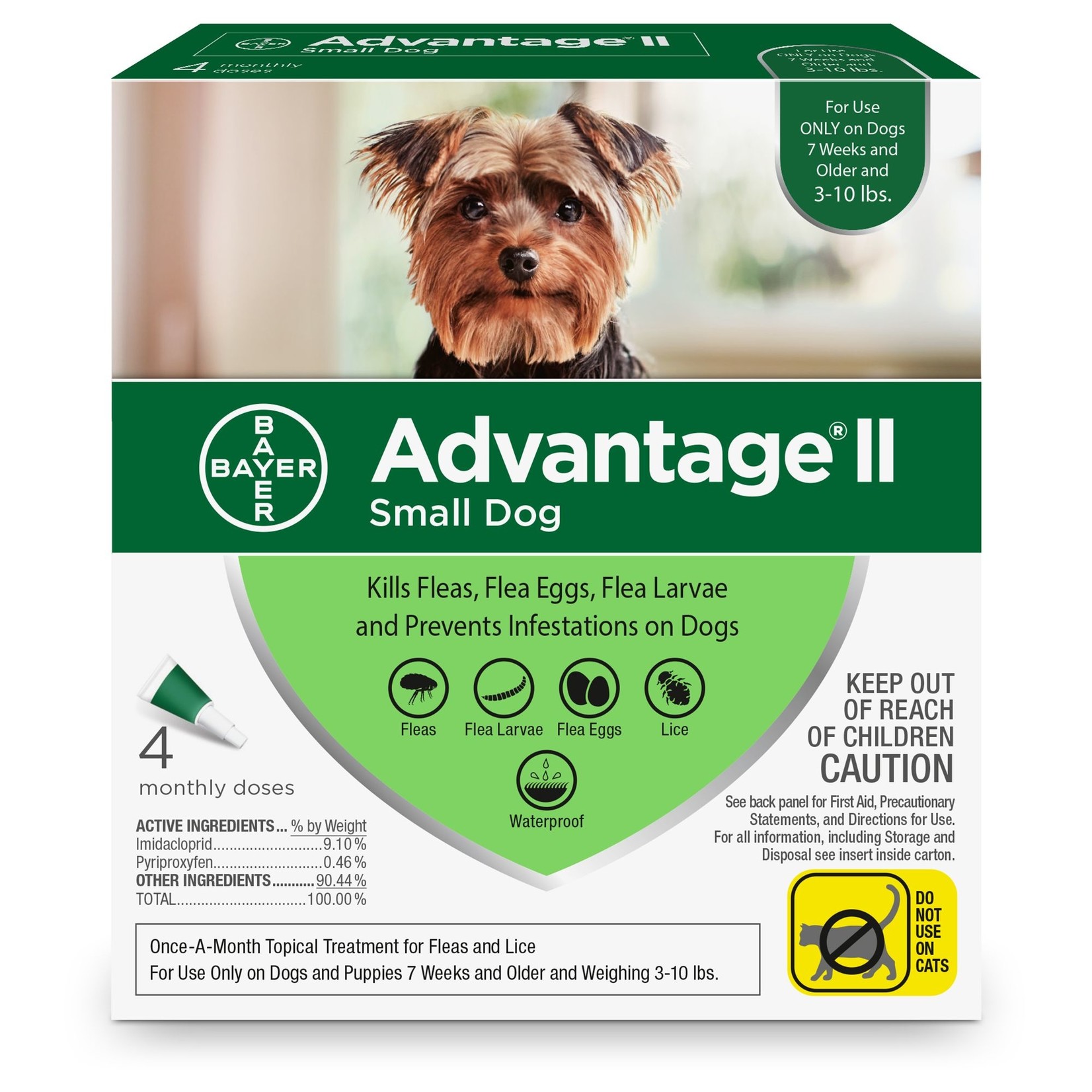 K9 Advantage Flea protection drops for Dogs (4 Dosage)