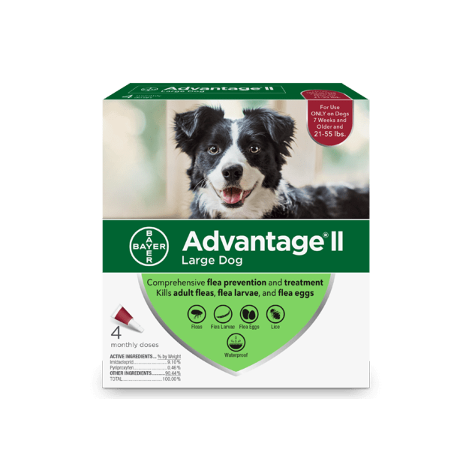 K9 Advantage Flea protection drops for Dogs (4 Dosage)