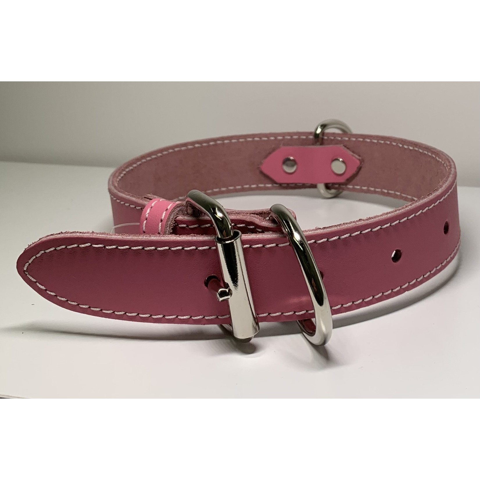 Leather Collar Pink