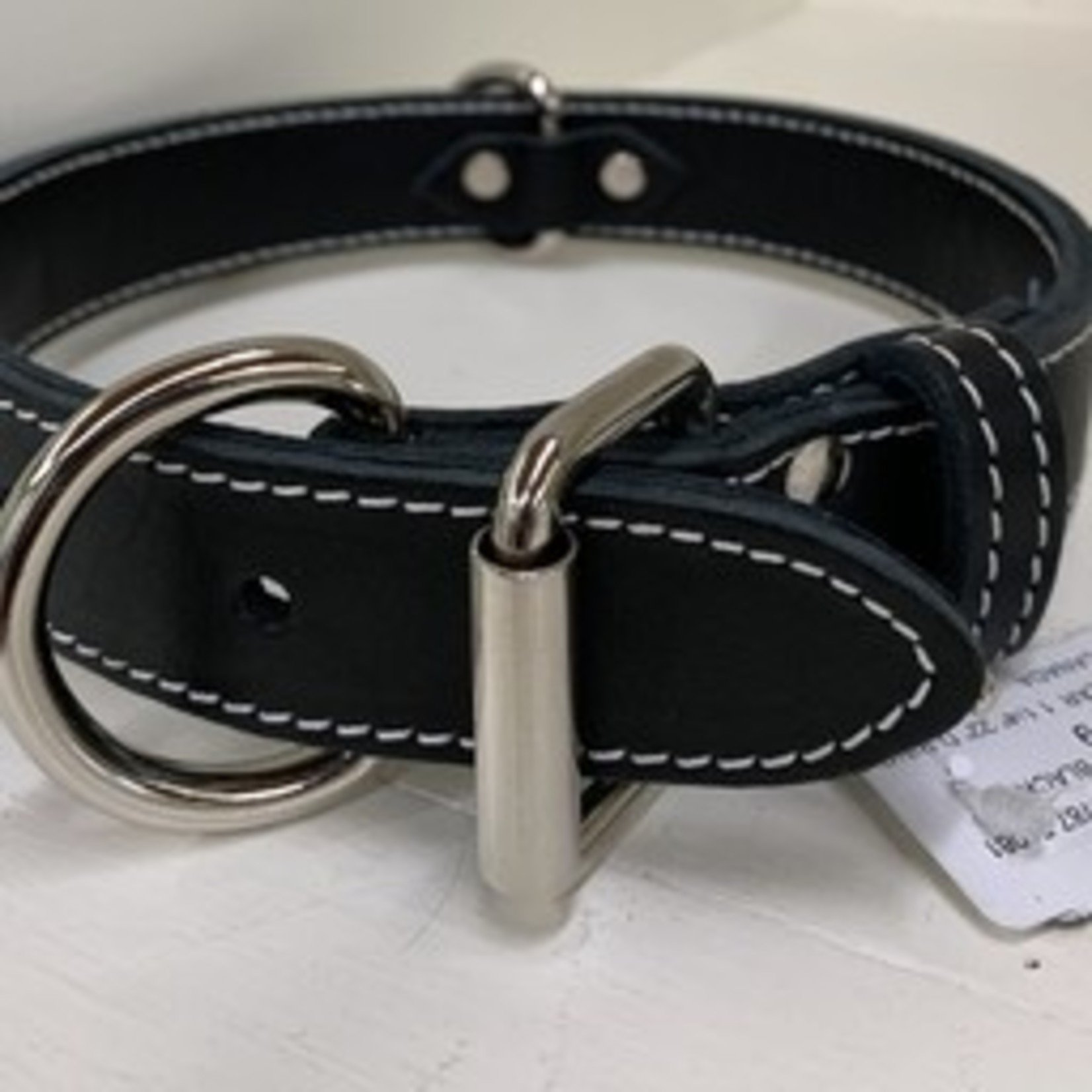 Leather Collar black double-sided