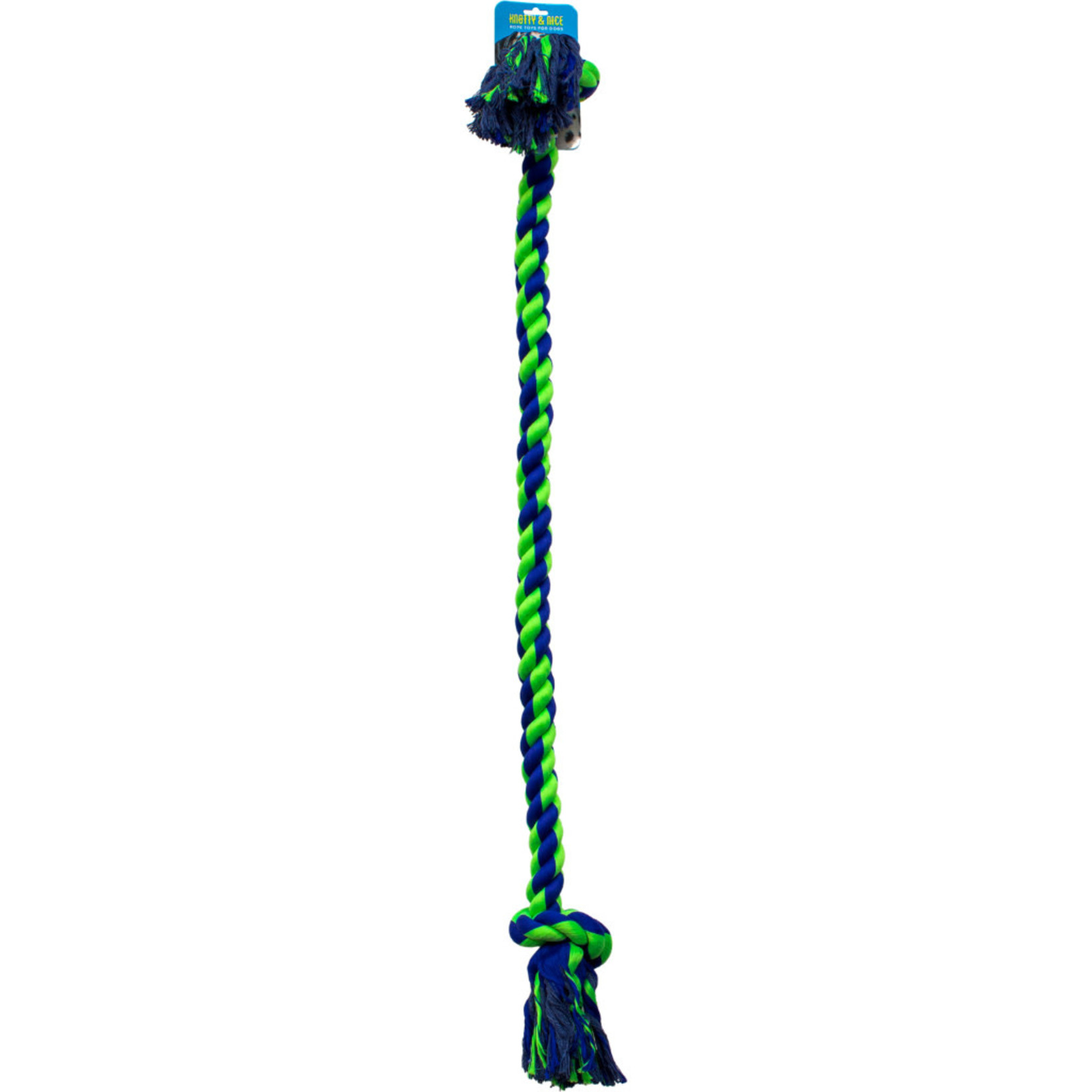 Knotty Rope XLarge blue & green 48"