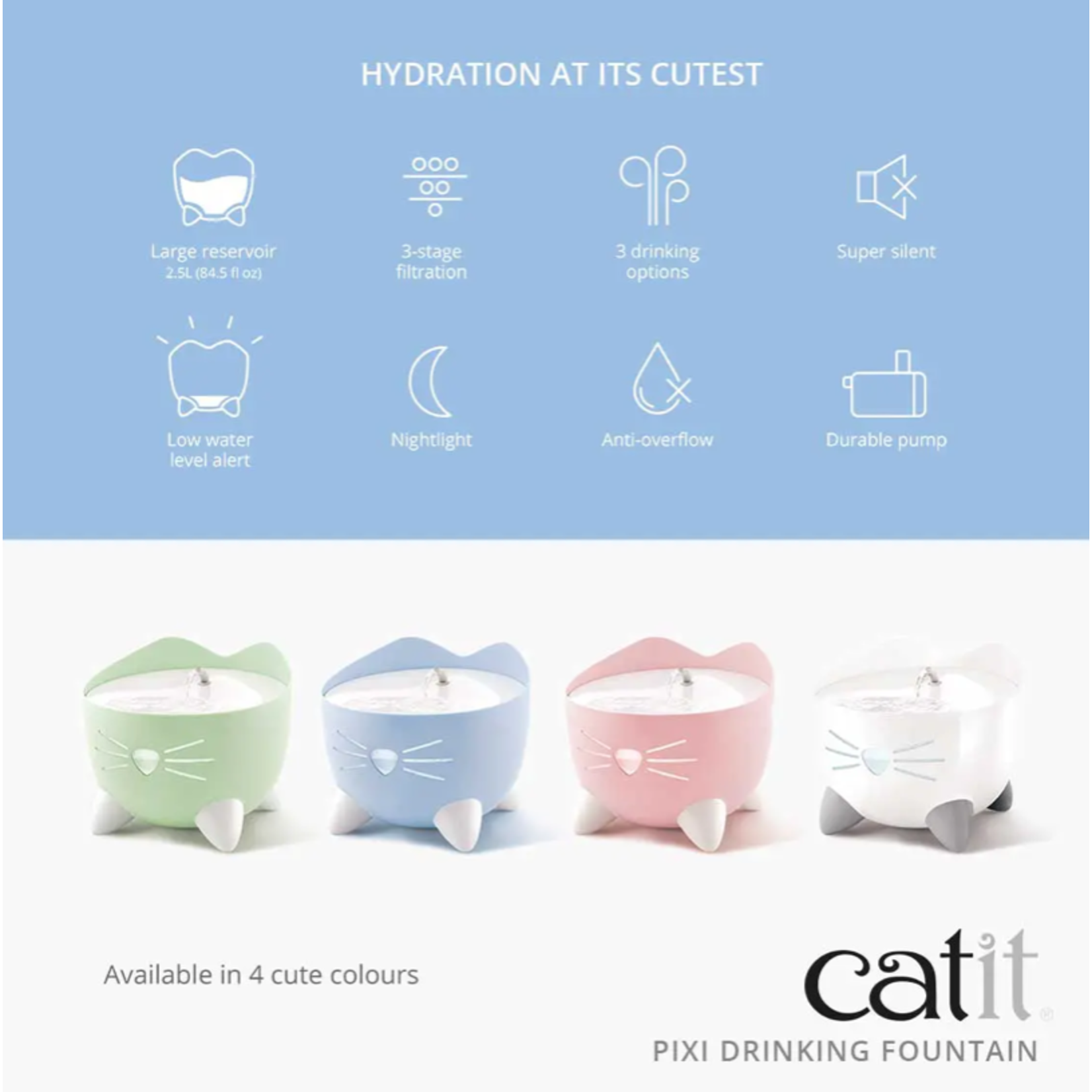 Catit Pixi Fountain (Different colors)