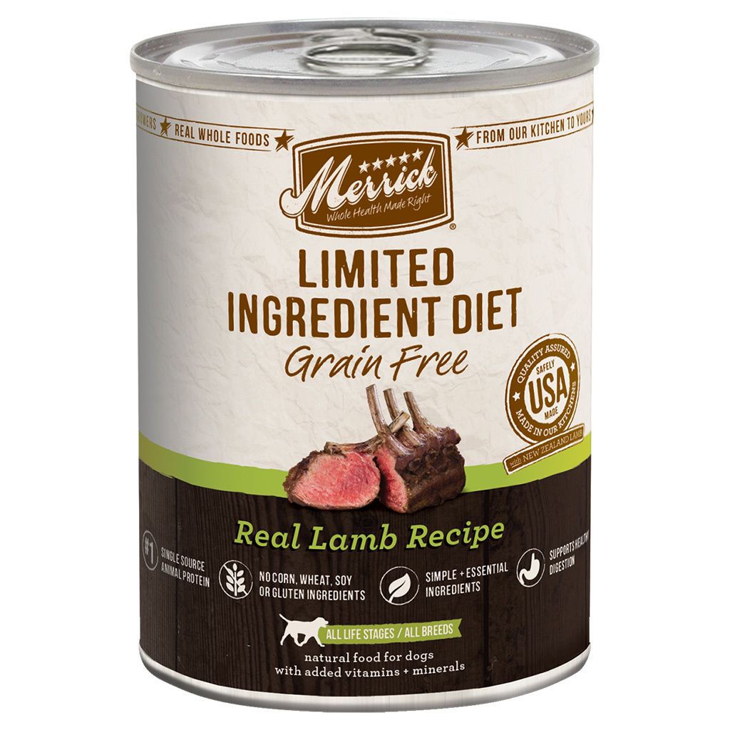 Merrick limited ingredient grain free lamb Dog Can 12.7 oz Pet Station