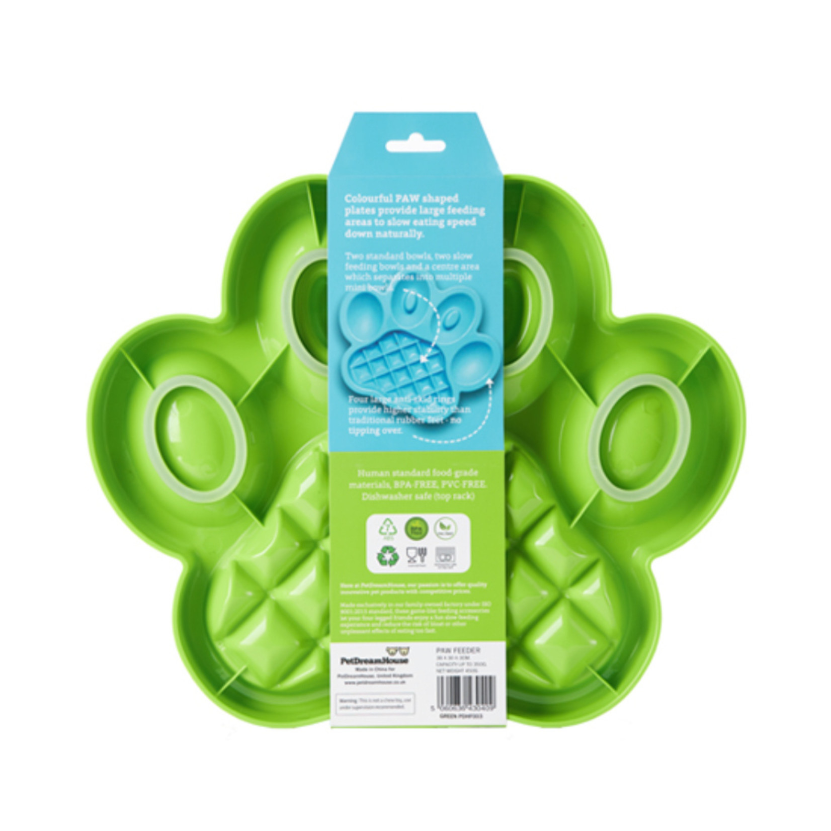 PAW slow feeder green