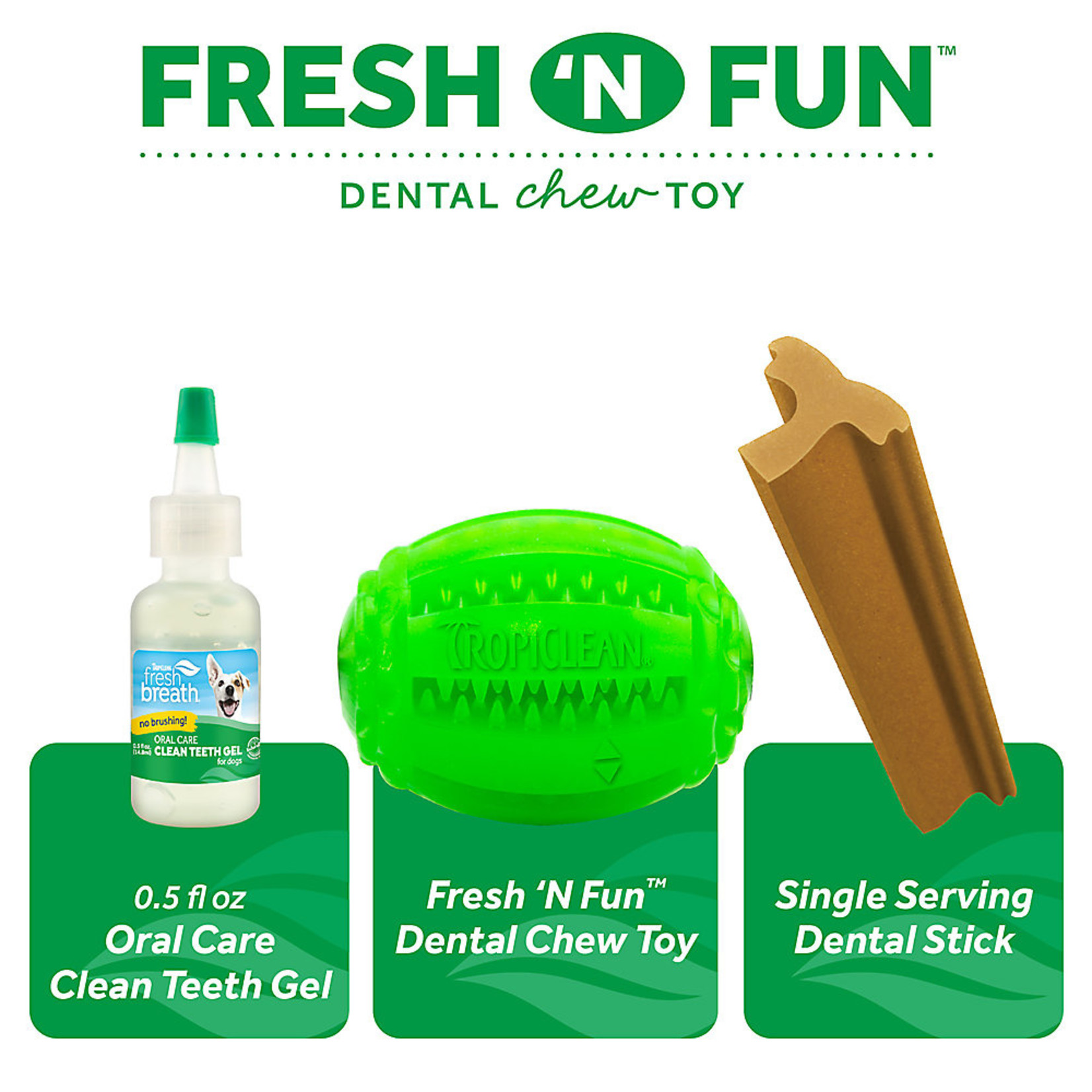 TropiClean Dog Tooth Cleaner Fresh N Fun