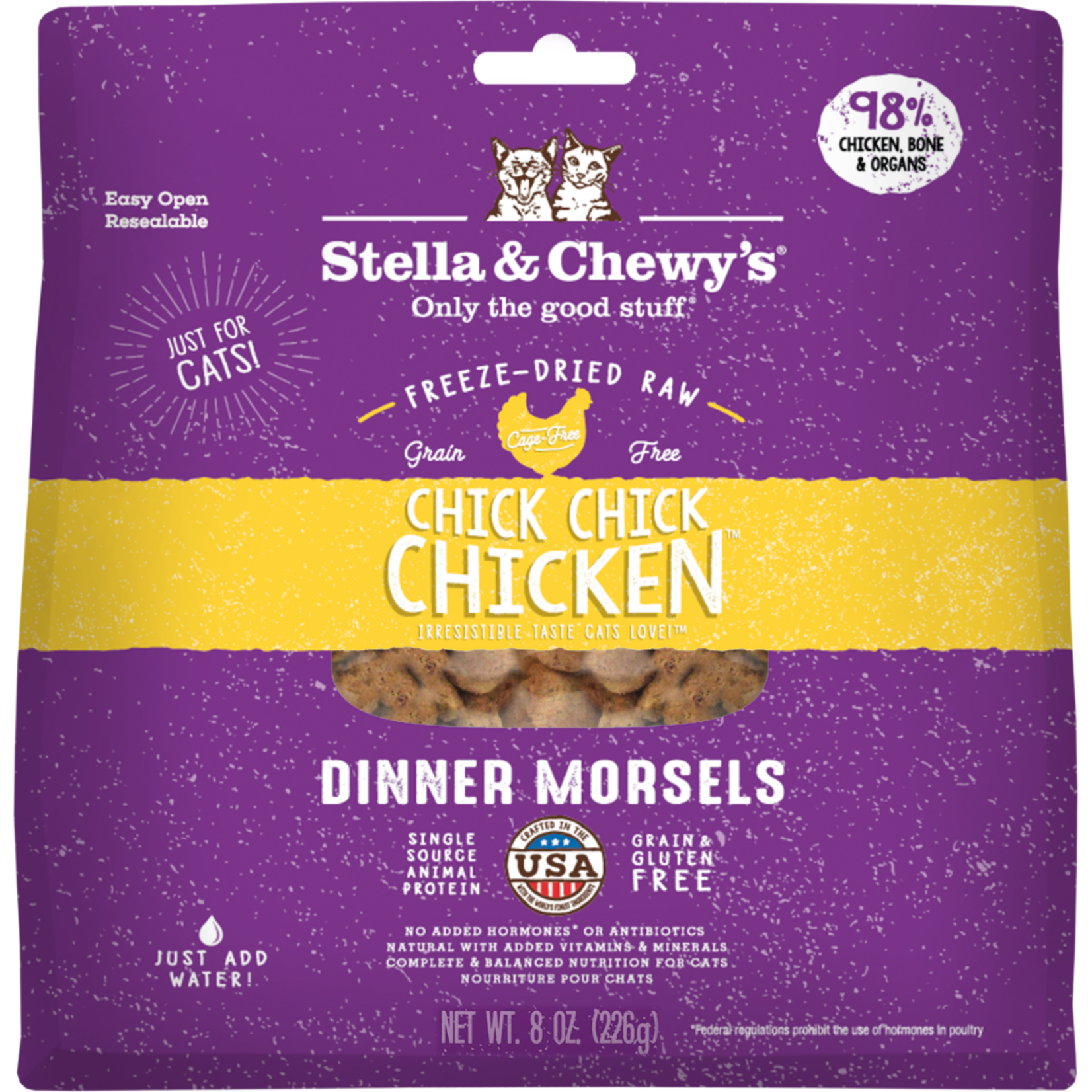 Stella & Chewy's Stella & Chewy's freeze dried dinner morsels Chick Chick Chicken 8 oz ( cats )