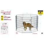 Exercise Pen black  8 panels XLarge 42 in