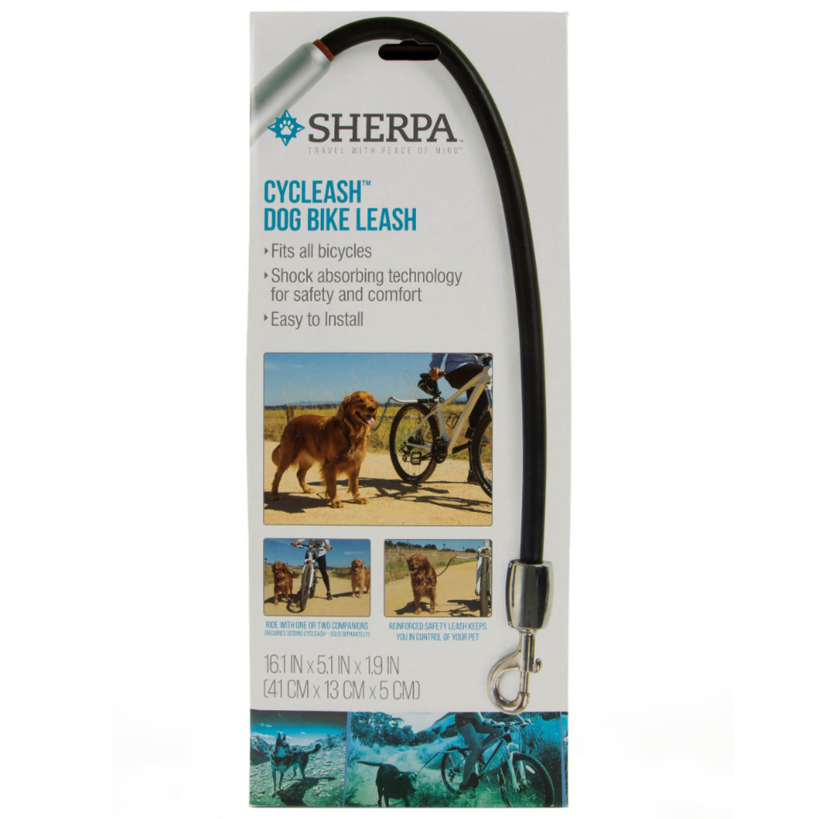 Sherpa Cycleash Dog Bike Leash  16in x 5in x 1.9in