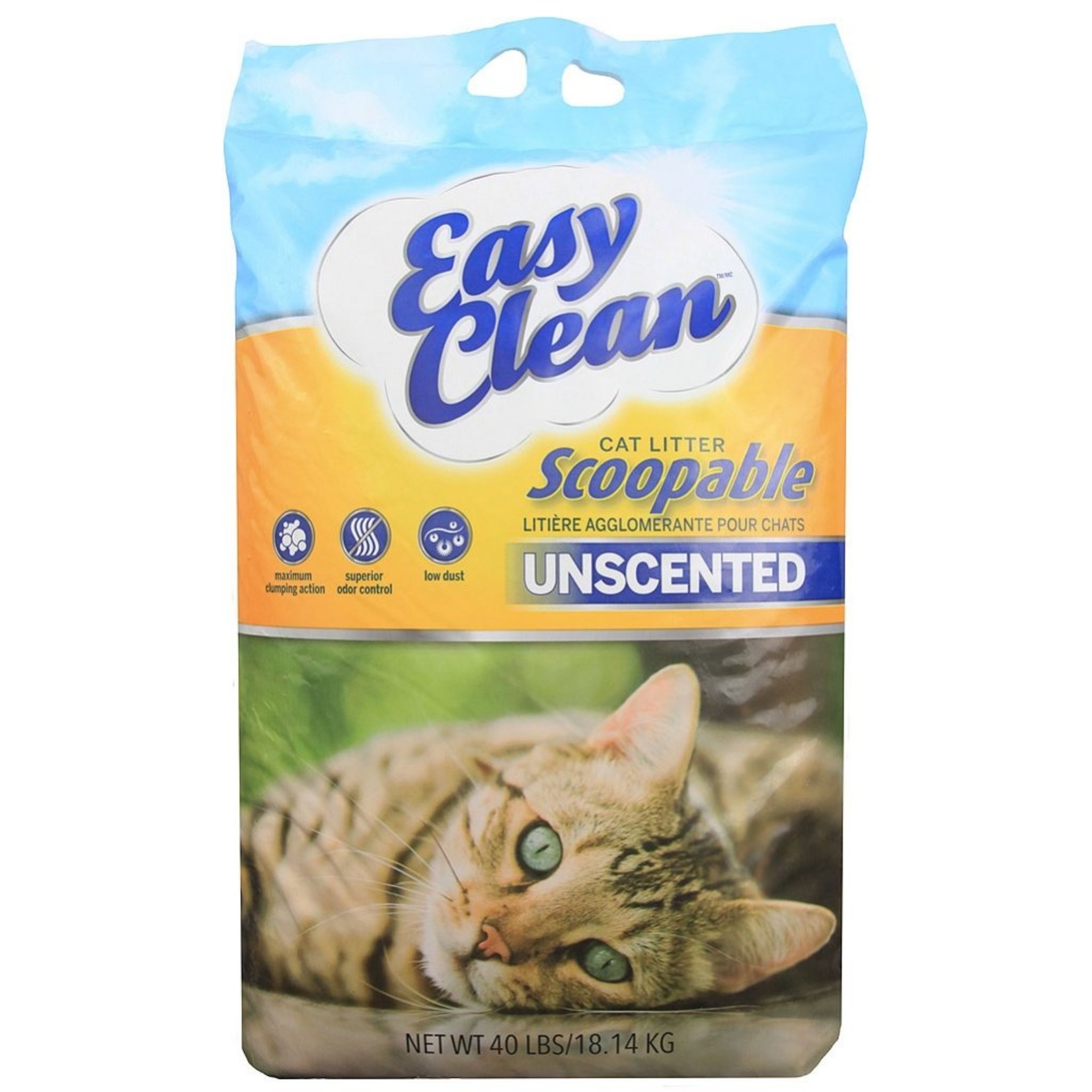 Easy Clean Easy Clean Unscented  Clumping Cat Litter 40LB