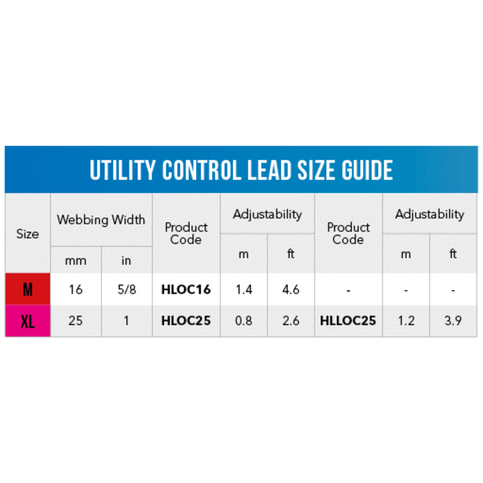 Rogz Rogz Control Lead  4ft  XL