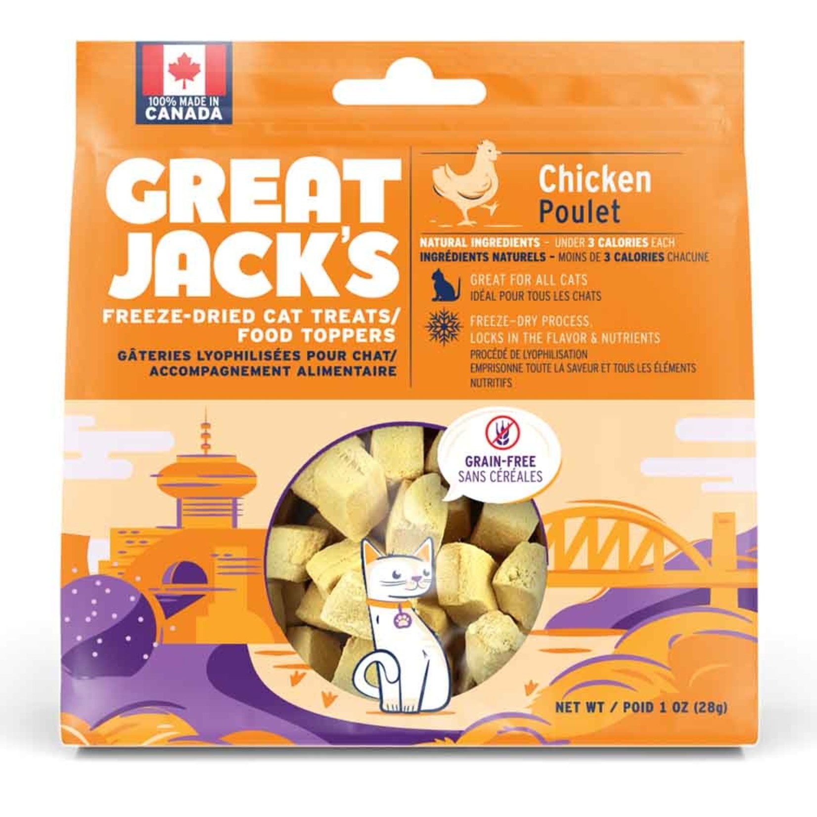 Great Jack's Great Jacks Freeze Dried Chicken cat treat 28g