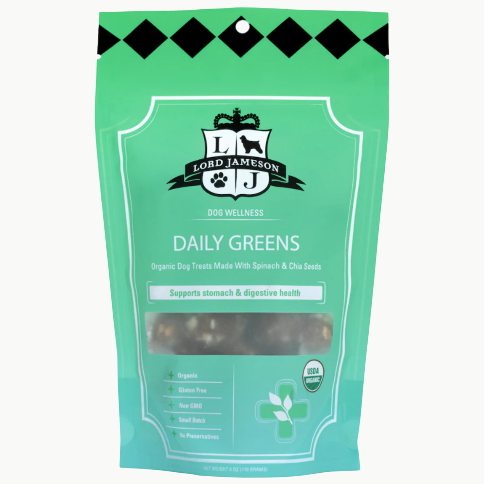 Lord Jameson Organic Spinach & Chia Seeds dog treats/meal mixer