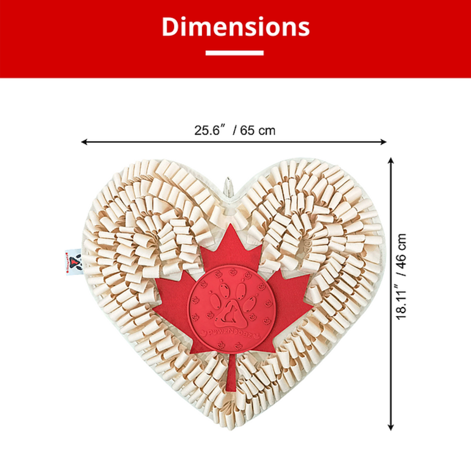 Anti-Bite Hearts Snuffle Mat with licking pad