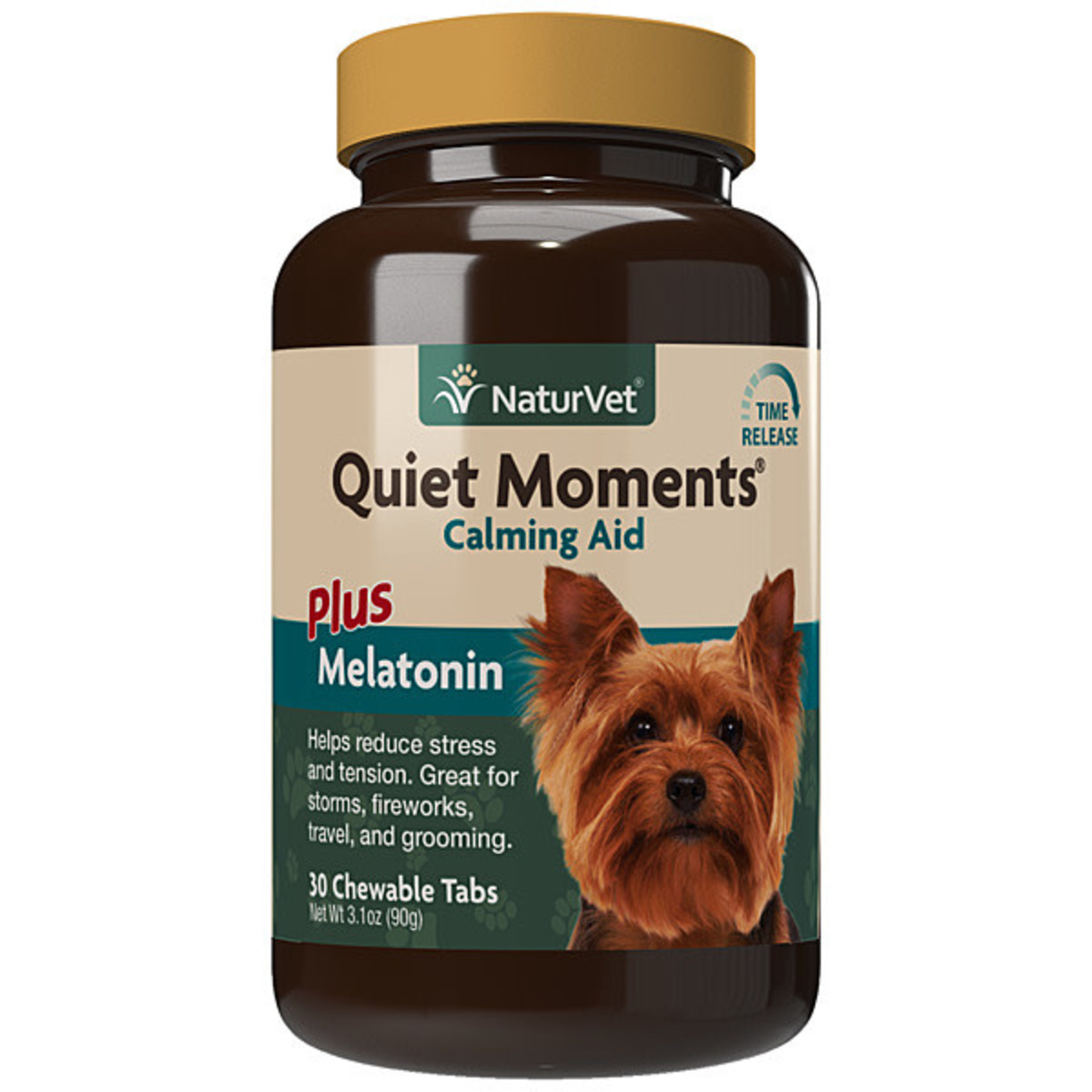 Naturvet Soft Chew Quit Moments+Melatonin Calming Aid 30 Tabs Dog