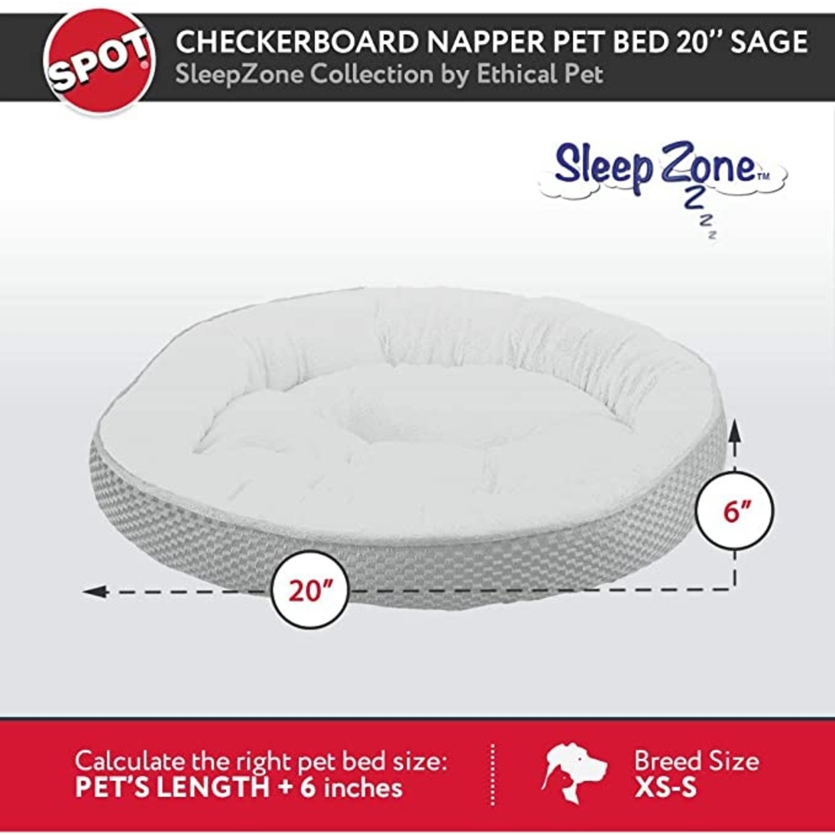 Ethical Napper Bed Sage 20"