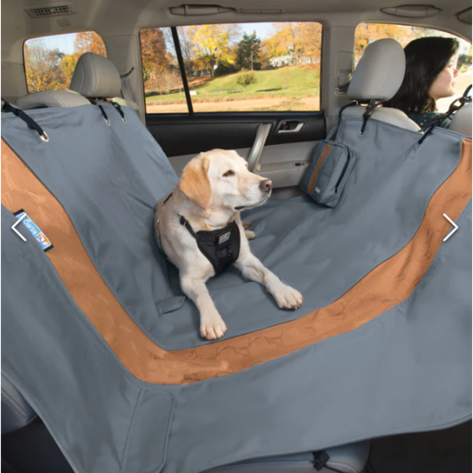 Kurgo SUV - Truck Hammock Car Seat Cover  Charcoal