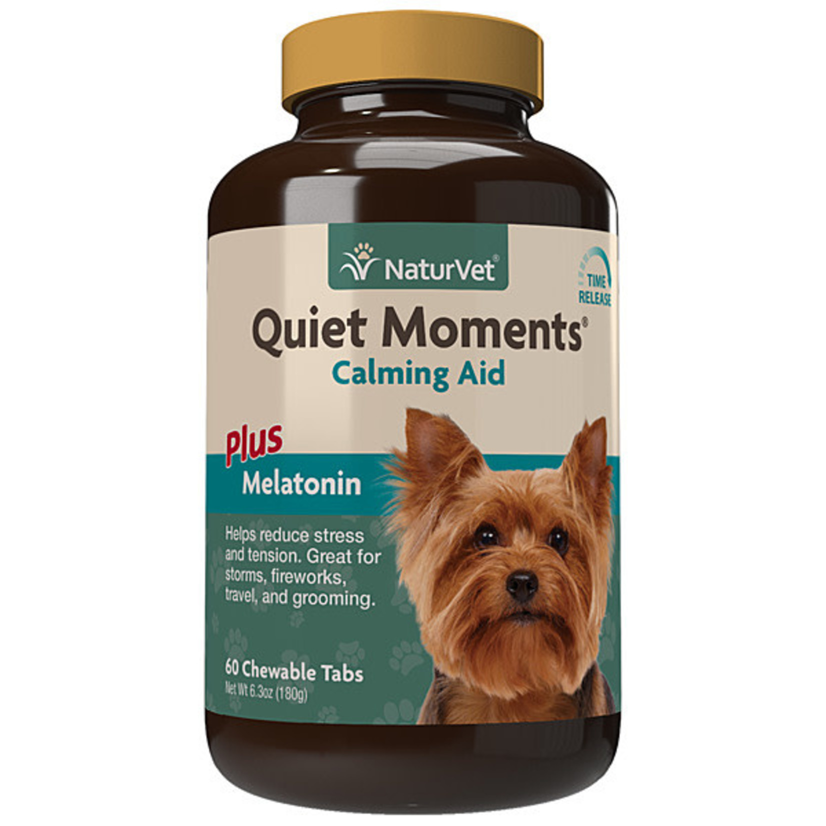 Naturvet Soft Chew Quit Moments+Melatonin Calming Aid 60 Tabs Dog