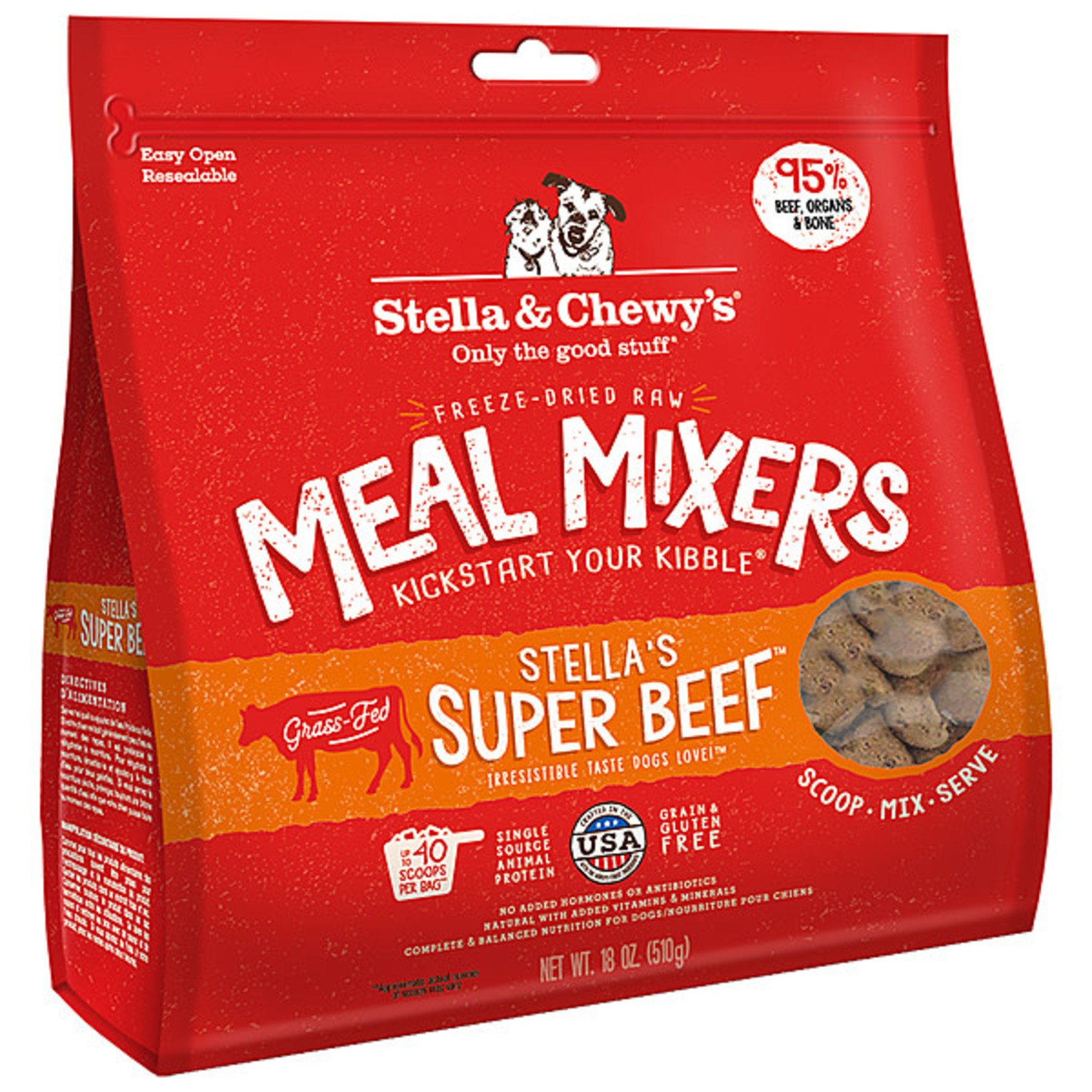 Stella & Chewy's Stella & Chewy's Freeze Dried  Super Beef Meal Mixers  18oz