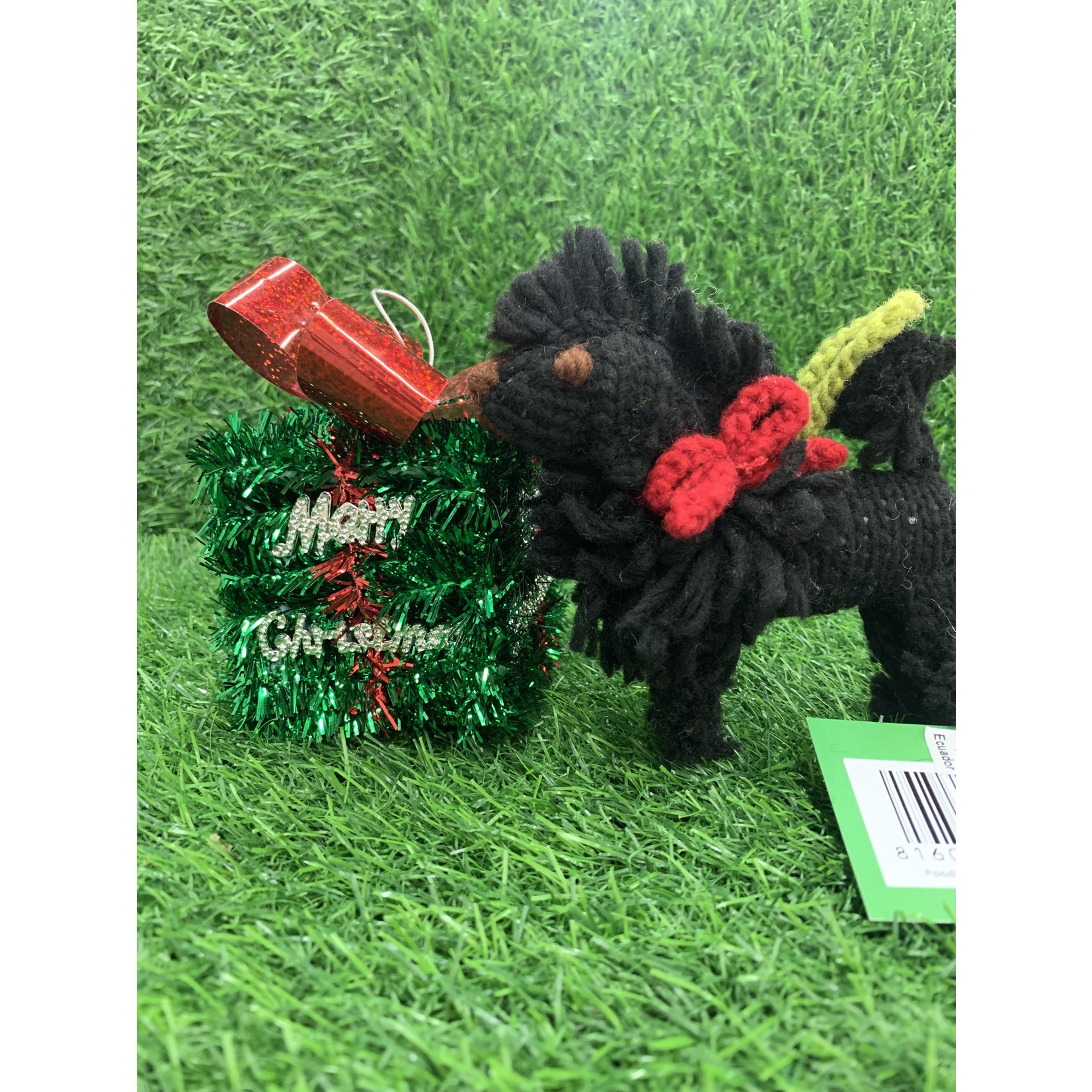 Christmas Ornament Black Poodle