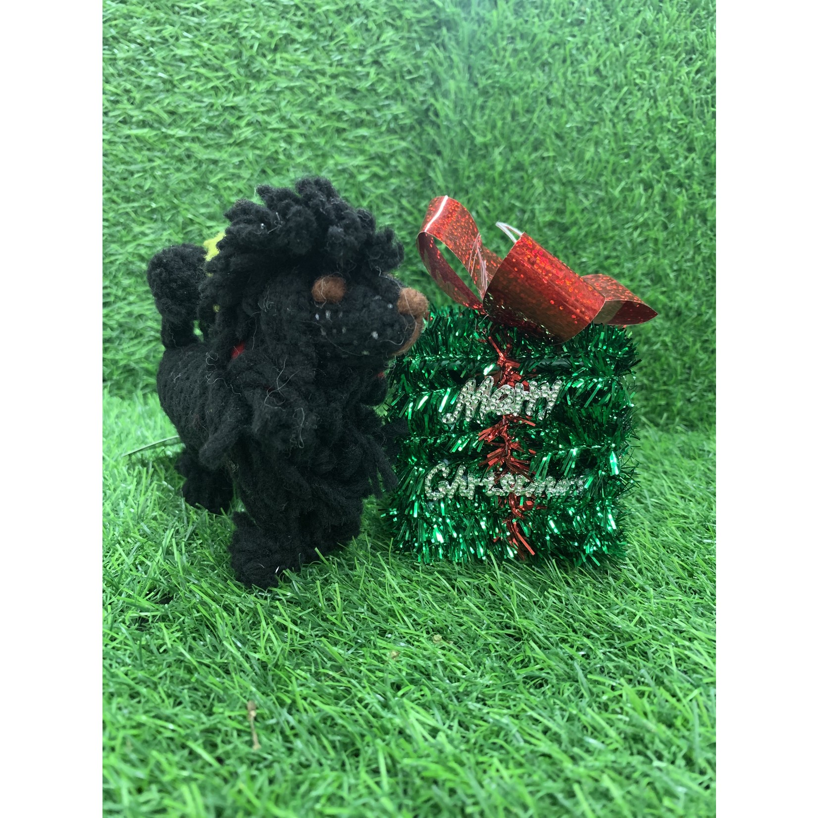 Christmas Ornament Black Poodle