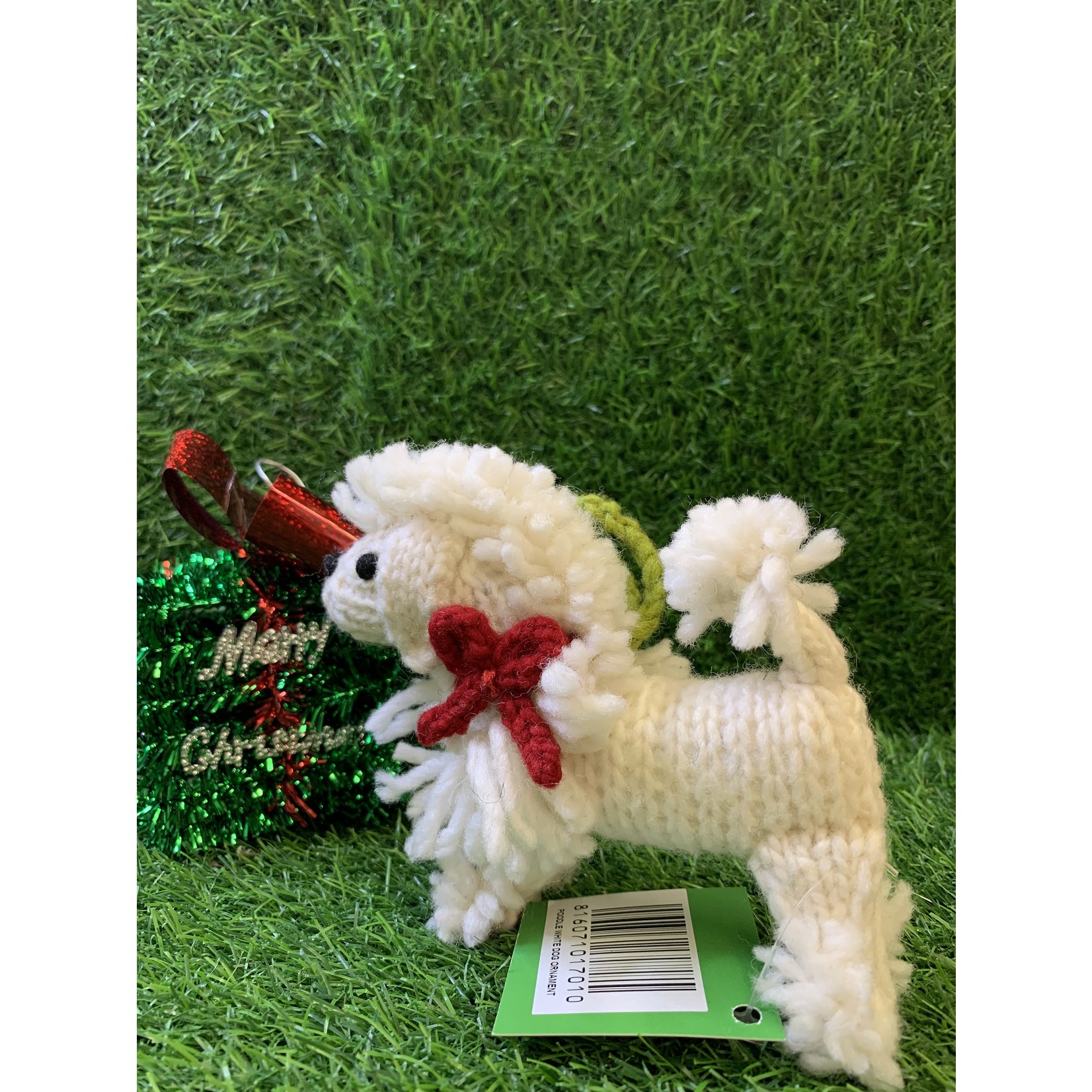 Christmas Ornament White Poodle