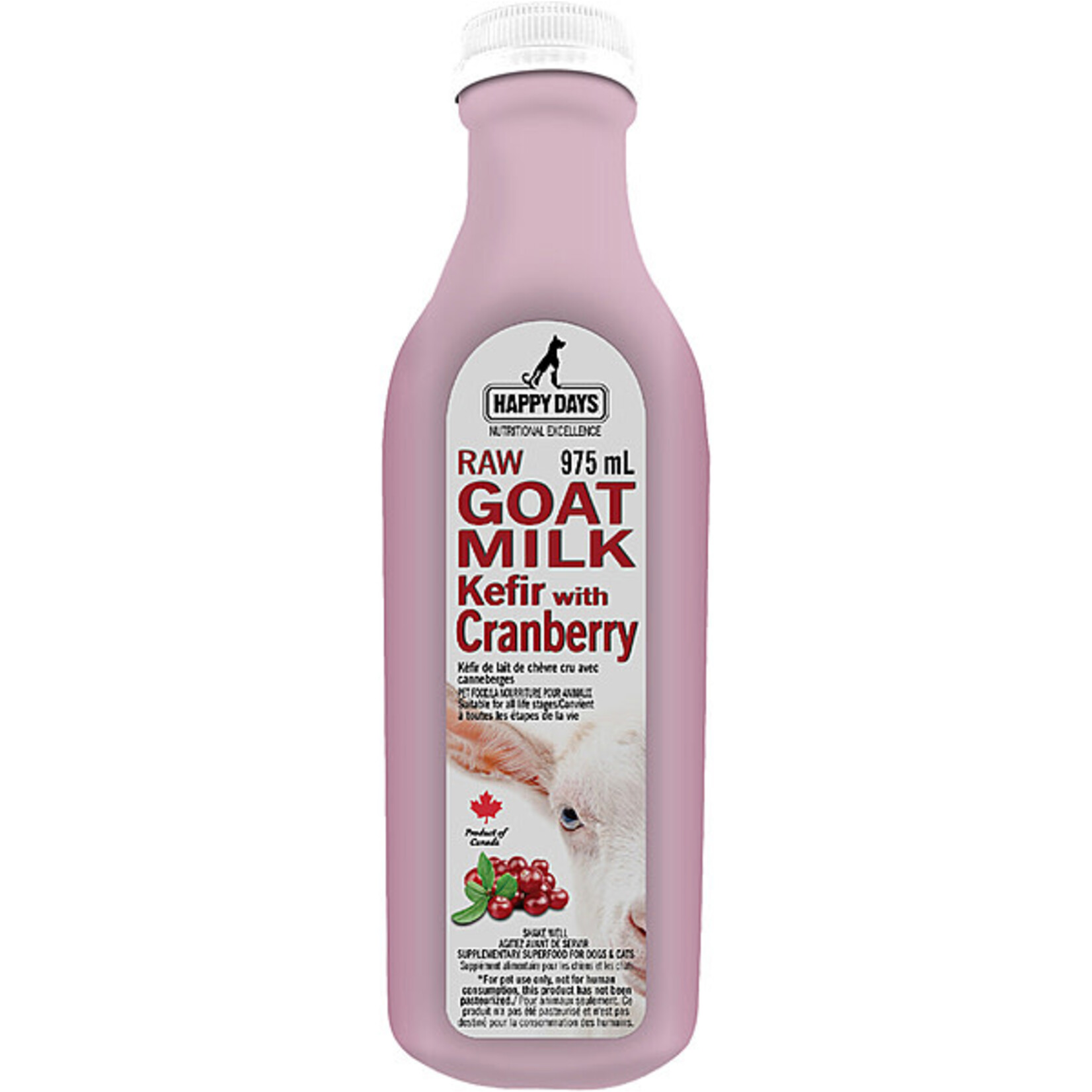 Frozen Raw Goat Milk Kefir Cranberry 975ml