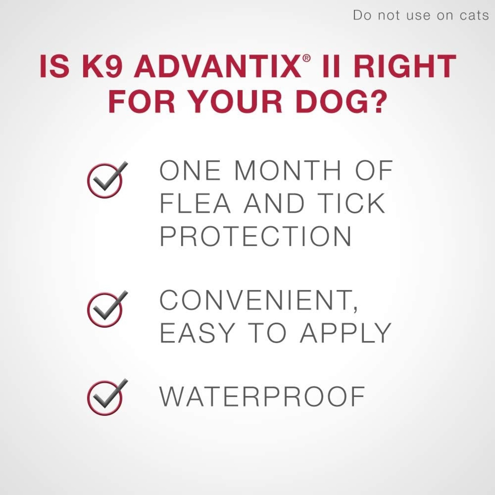 K9 Advantix II Dogs Complete protection Tick and Flea  for Medium dogs 4.6kg to 11 kg (2 dosage)