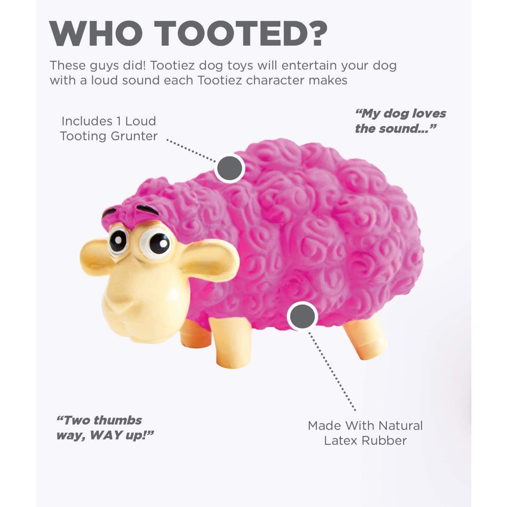 Outward Hound Tootiez Sheep pink small