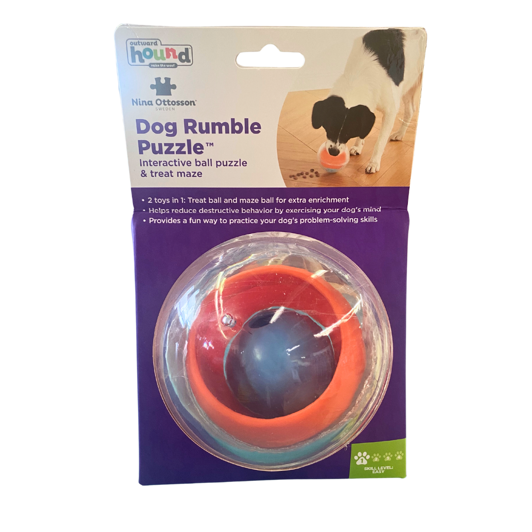 DOG RUMBLE PUZZLE - TOPSY TREAT BALL - Nina Ottosson Treat Puzzle