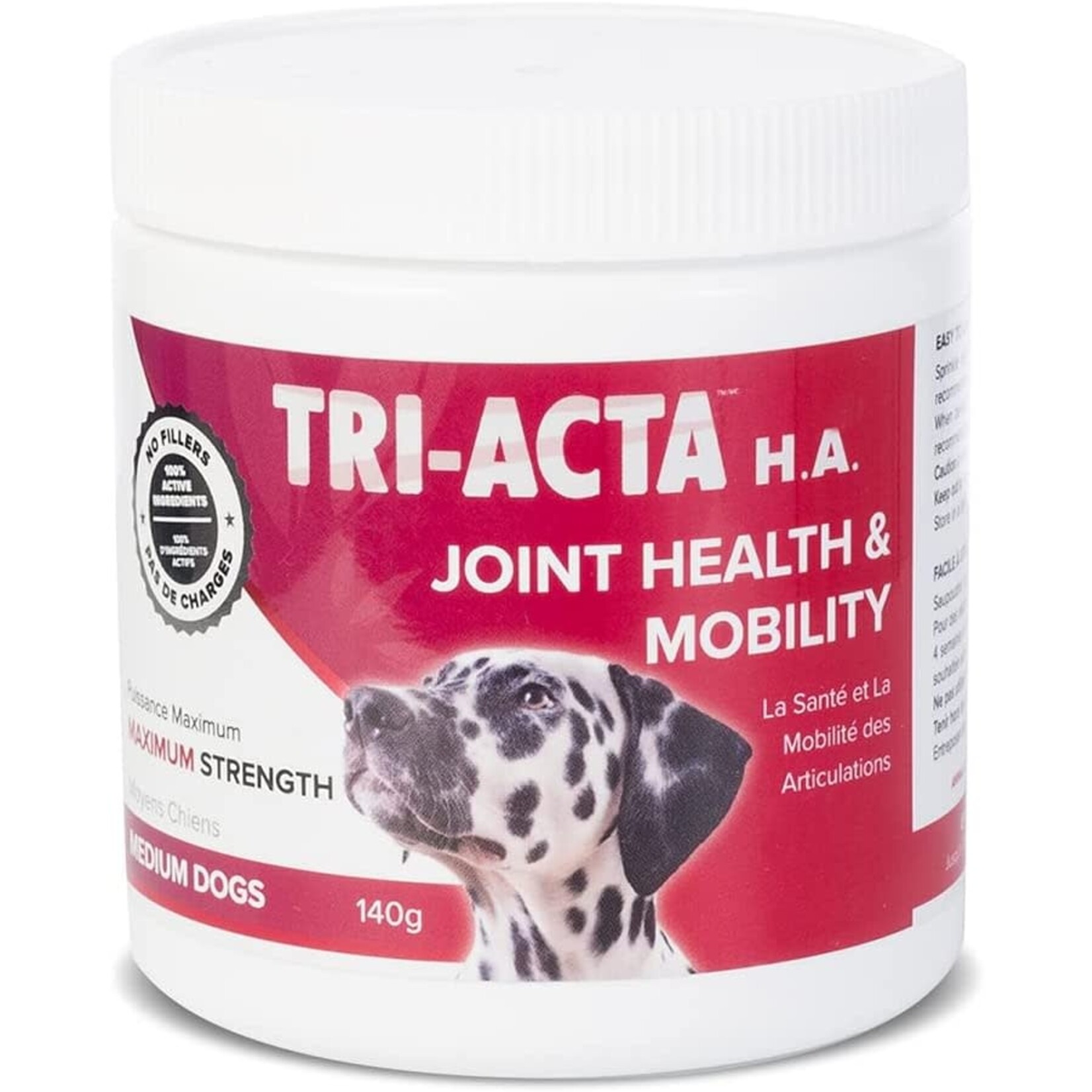 Tri-Acta Maximum Strength Joint Health + Mobility 140g For Medium Dogs